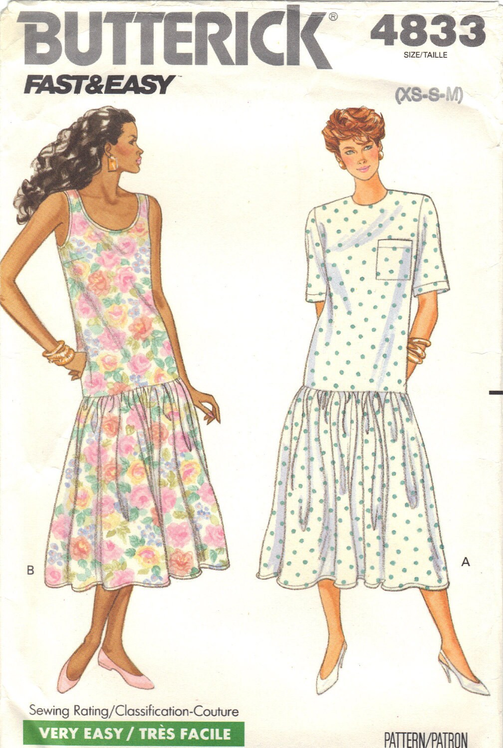 Pattern Review Drop Waist Dress | butterick 4833 sewing pattern loose fitting drop waist dress Pattern Review Drop Waist Dress | butterick 4833 sewing pattern loose fitting drop waist dress