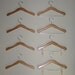 7 inch - Doll Clothes Hanger Set of 8 - Wood only