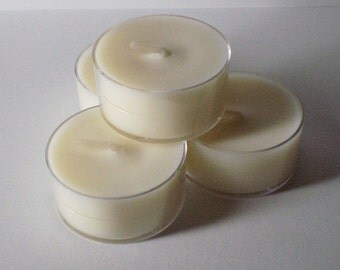 6 Dye Free VICKS VApoR Rub Type Soy Wax Clear Cup Tea Lights