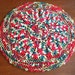 Vintage colorful hand crocheted lace Doily Cotton Crochet ROUND LACE