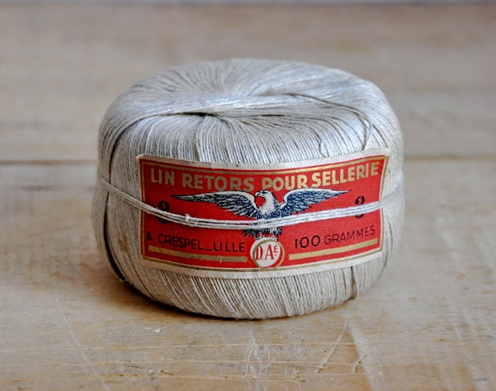 vintage linen thread