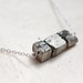 Necklace Pyrite Cube Sterling Silver - Modern Organic Design Geometric Jewelry urban minimalist tbteam