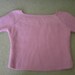 Ladie's hand knitted summer top in pink, size M
