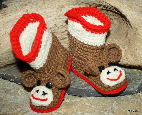 sock monkey brown