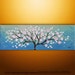 On Sale Abstract Modern Textured Original Landscape Asian Tree Art by Gabriela 36x12