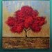 Abstract Modern Textured Original Landscape Tree Art by Gabriela 20x20x1.5