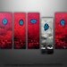 Abstract Floral Modern Painting Poppies Original Art by Gabriela 50x30 LARGE