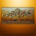 Abstract Modern Landscape Tree Asian Art by Gabriela 48x24 Metallic Large