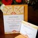 Deco Peach Wedding Invitations - Sample Set