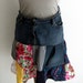 Denim Upcycled Patchwork Skirt Medium/Large