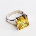 RESERVED Sterling Topaz Costume Ring