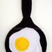Father's Day - Skillet and Egg Wall Decoration - Wall Decor - Kitchen Decor - Black Yellow White - Father Dad Man - READY TO SHIP