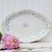 Antique English Transferware Platter Blue and White
