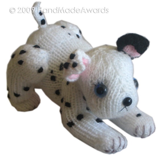 DALMATIAN Puppy Dog Pdf Email Knit PATTERN from HandMadeAwards on Etsy Studio