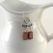 Pink Window Earrings Czech Glass Silver Swarovski Wire Beaded