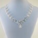 RESERVED... Cream Pearl Choker Necklace and Little Girl Pink With Silver Sailboat Necklace