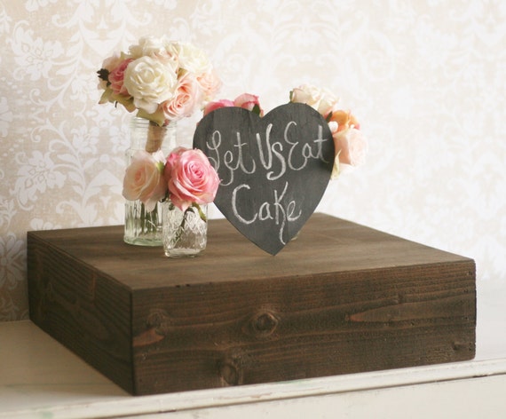 Items similar to Rustic Wood Cake  Stand  Country Barn 