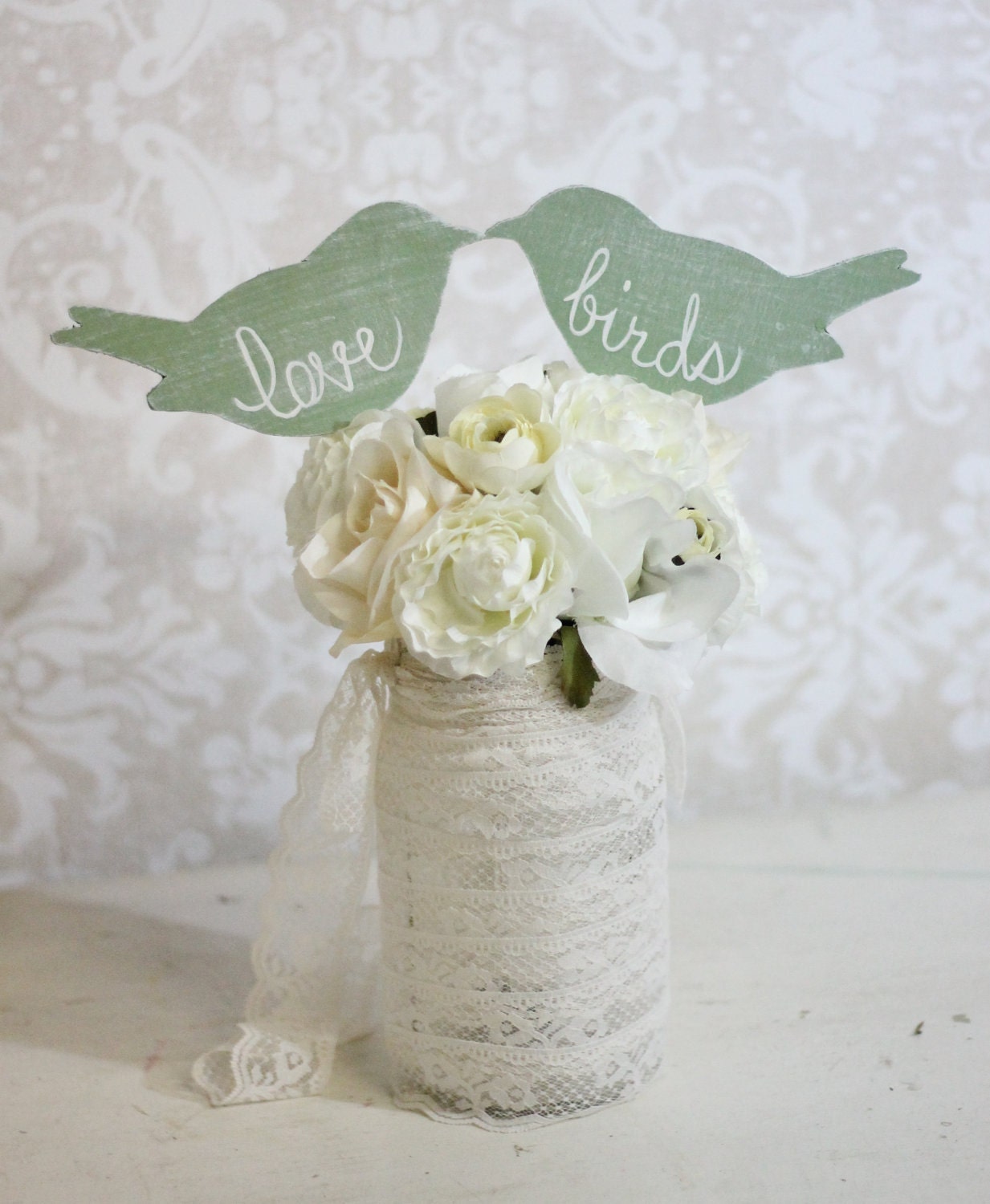 wedding cake topper love birds shabby chic wedding by braggingbags wedding cake topper love birds shabby chic wedding by braggingbags