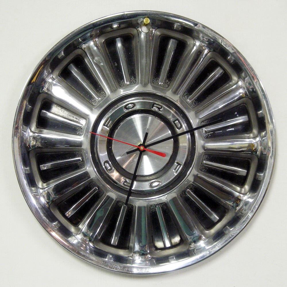 Ford Wall Clock 1967 Ford Fairlane and Galaxie Hubcap Clock