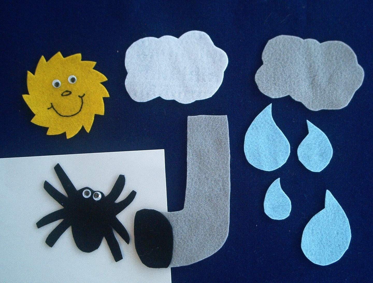 Itsy Bitsy Spider Flannel Board Felt Story Set by feltresources