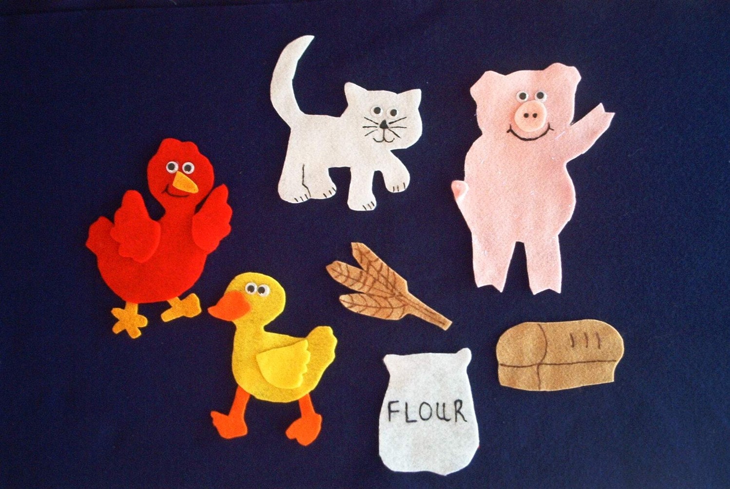 Little Red Hen Flannel Board Felt Story Set AND by feltresources