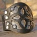 My Superpower is Recycling Recycled Leather and Metal Cuff