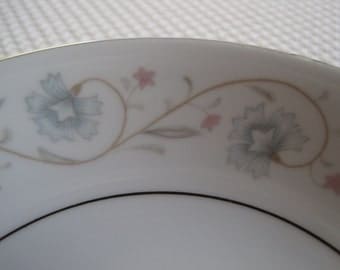 Vintage English Garden Platinum by Fine China of Japan Fruit/Dessert Bowls