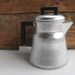 Vintage Camp Style Aluminum Coffee Pot Percolator