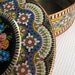 Vintage Colorful Mosaic Style Embossed Tin made in England