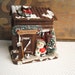 Vintage Christmas Decoration Sale Santa at the Wooden Coaster Cabin