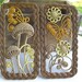 Vintage 1970's Butterfly and Mushroom Retro Wall Decor by Burwood