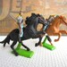 Vintage Confederate Cavalry Horses Soldiers Britains Deetails Made in England