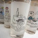 Vintage 1950s Novelty Barware Glasses Adult Humor Kitsch Fun Signed 1951 P. Barker J. Pollock