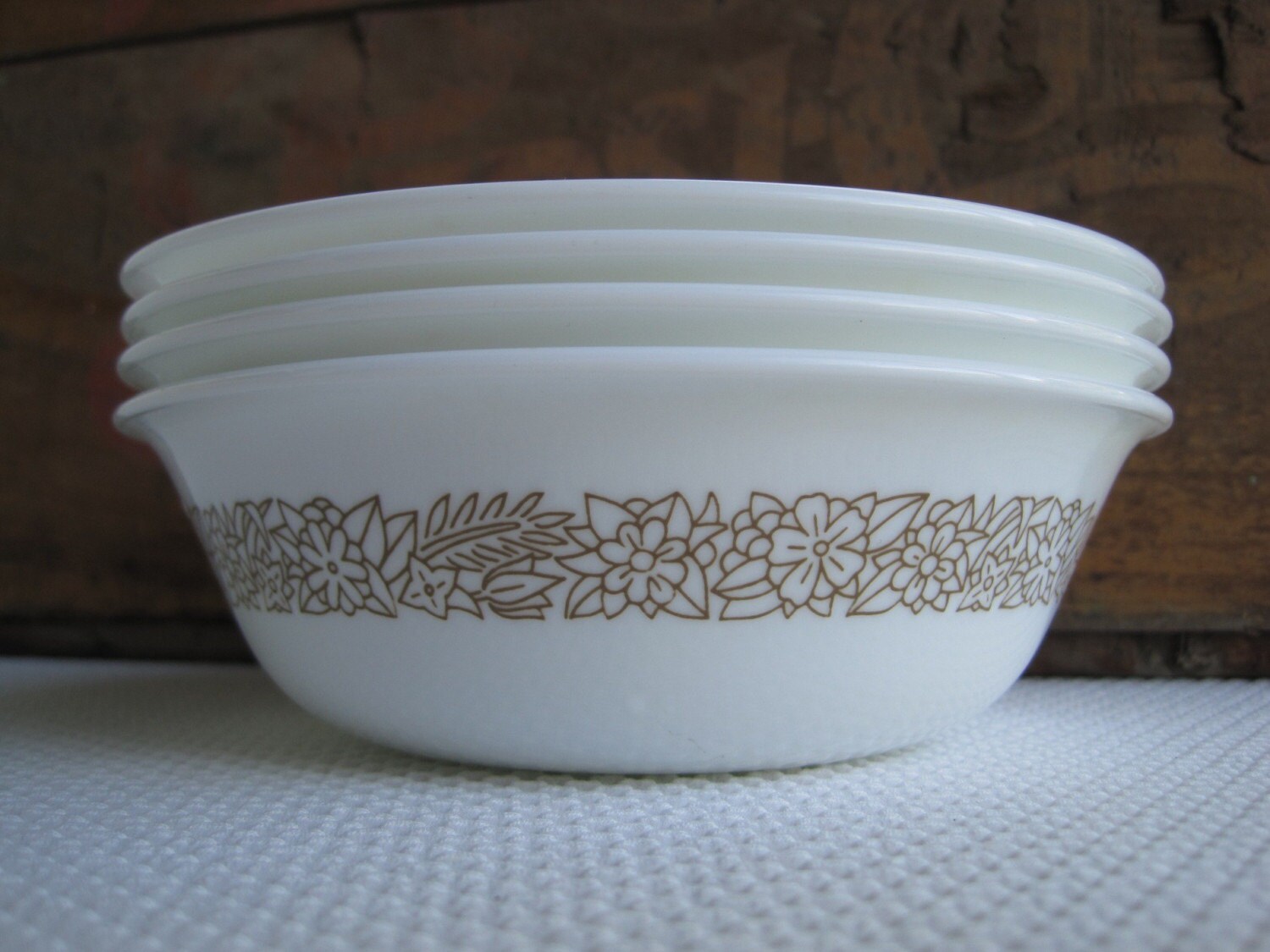 corelle brown flowers