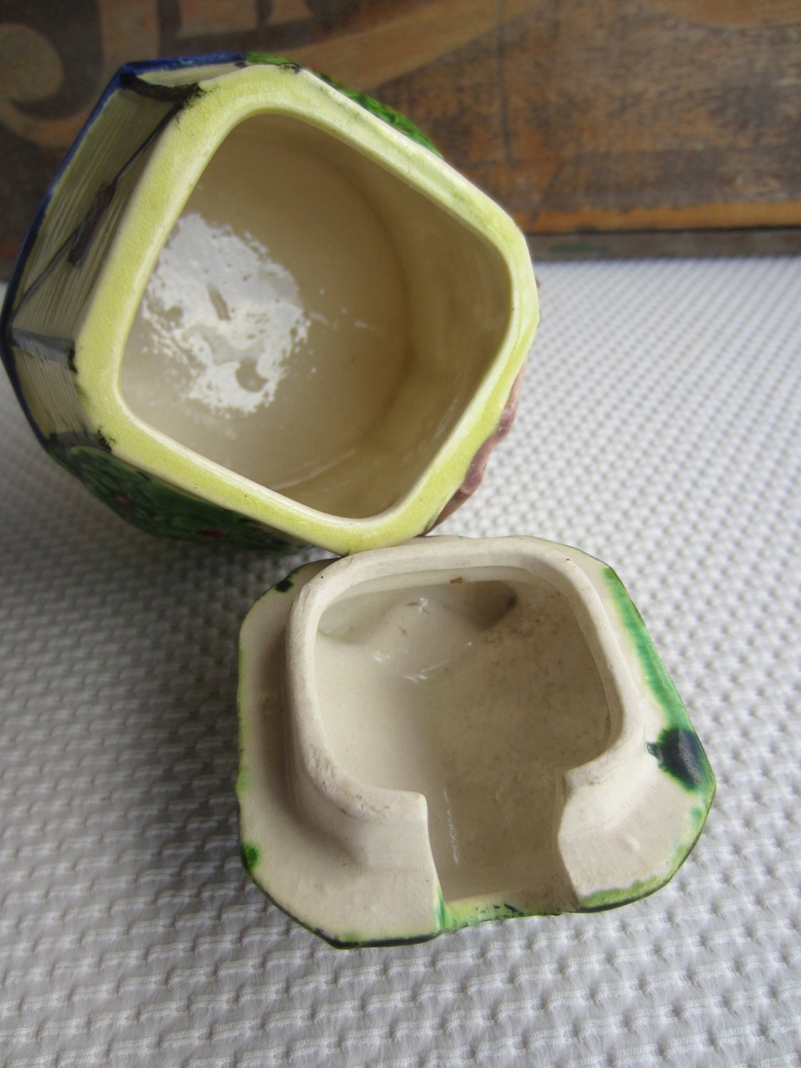 Vintage Windmill Jam or Preserve Pot Marutomoware Japan