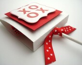XOXO Red and White Valentine Lollipop Favors, Set of Ten Il_170x135