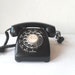 Vintage Black Rotary Telephone Mad Men Style