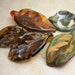 Handmade Lampwork Glass Beads Autumn Leaves, Assorted Set of 5 SRA, Now on Sale