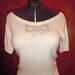 PIN UP Kitten 50s Pin Up Super Soft Rhinestone BOW Sweater