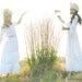 Vintage 1960s White Cotton And Lace Maxi Dress With Intricate Pin Tucking Details - XSmall - Small