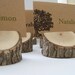 Rustic Wood Tree Place Card Holders Set of 6 Eclectic Mix