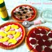ETSY Pretend food -Felt food -play food How to make a Pepperoni,Hawaiian, and Meatlover's pizza (Big size)