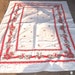 CHRISTMAS TABLE CLOTH - Santa and Reindeer Garland - Extra Large
