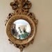 Plaster Gold Convex Mirror