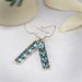 Vintage Aquamarine and Marcasite Sterling Earrings