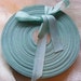 Vintage 1930's-40's French Woven Ribbon -Milliners Stock- 5/8 Inch Gorgeous Robins Egg
