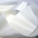Vintage 1930's-40's French Rayon Satin Taffeta Ribbon 2 1/8 Inch Gorgeous Snow White