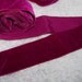 Vintage 1930's French Velvet Ribbon 1 1/2 Inch Gorgeous Deep Magenta