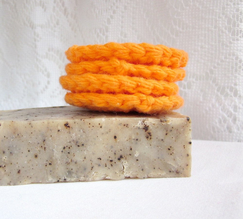 Facial Scrub Pads Face Scrubbies Cotton pads by lilyNsparrow