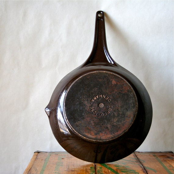 Vintage Copco Enameled Cast Iron Saute Frying Pan Michael Lax